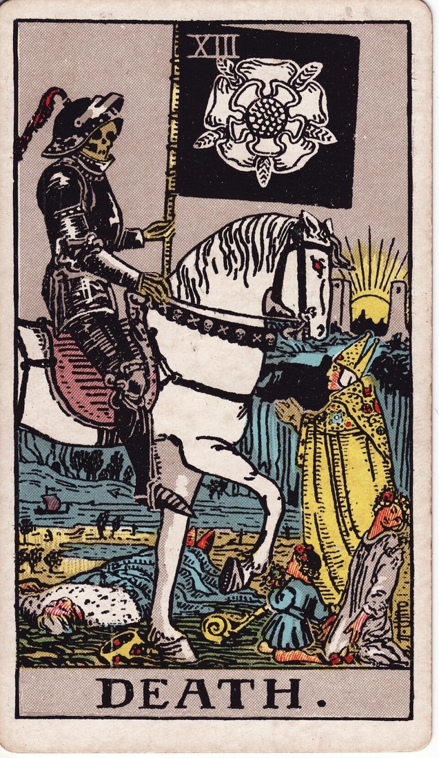 Karta Śmierć z talii Rider-Waite-Smith